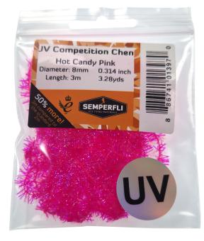 Competition UV Chenille 8 mm Hot Candy Pink