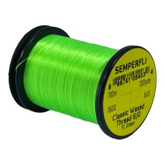 Classic Waxed Thread 6/0 Fluo Green 110 meter