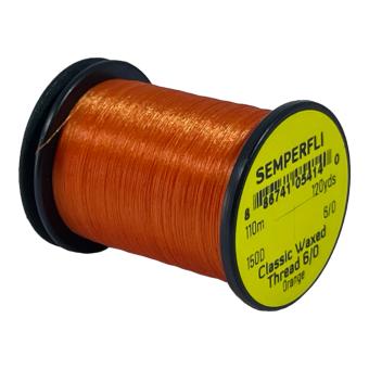 Classic Waxed Thread 6/0 Orange 110 meter