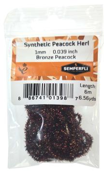 1 mm Synthetic Peacock Herl Bronze