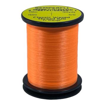 Classic Waxed Thread 6/0 Fluo Orange 110 meter