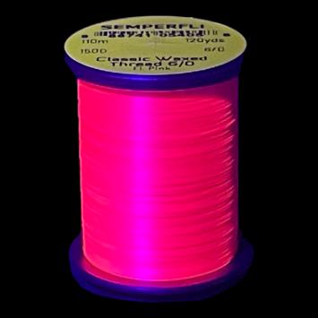 Classic Waxed Thread 6/0 Fluo Pink 110 meter