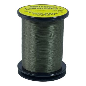 Classic Waxed Thread 6/0 Olive Dun 110 meter