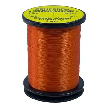 Classic Waxed Thread 6/0 Orange 110 meter